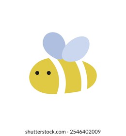 Illustration, logo or icon bee cute small unique design