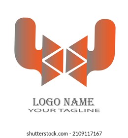 illustration logo and icon design with some various style design concept web