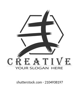 logotipo de ilustración y diseño de iconos de varios estilos y concepto de alfabeto