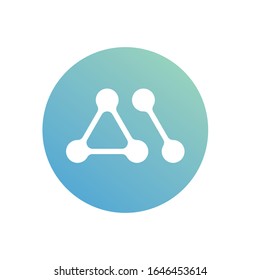 illustration of logo icon vector of letters A and I, who are internet or network friends.