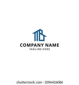 illustration logo Initials letter MB,BM design for renovations  and service