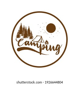 
Illustration oder Logo zum Thema Camping