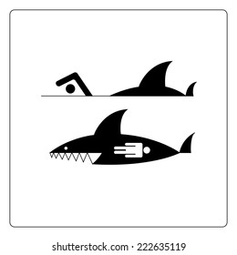 illustration with logo predatory fish 2a