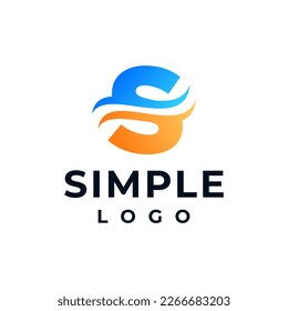 Illustration logo S Wave Sea
