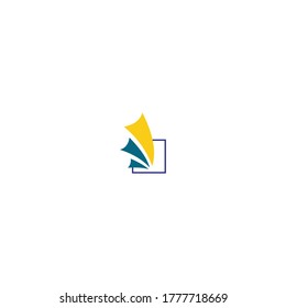 illustration logo sail vector templet