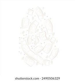 Illustration logo Simple line art levitation Katsuobushi