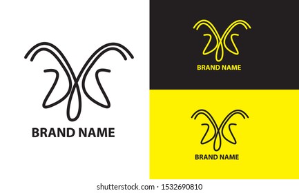 illustration of a logo in the style of monoline