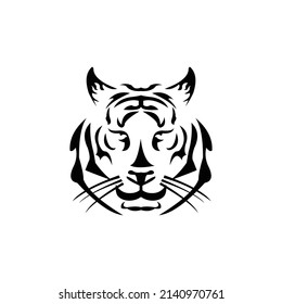 illustration logo tiger icon templet animal
