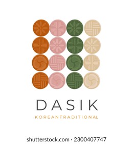 Illustration Logo Traditional Cake Dasik For Celebration