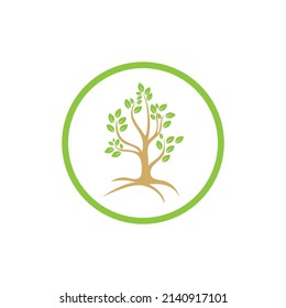 illustration logo of tree design template