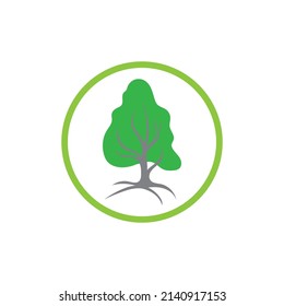 illustration logo of tree design template