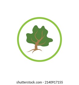 illustration logo of tree design template