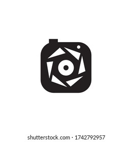 ilustración o logotipo, gráfico vectorial de la cámara buena para la fotografía, etc.