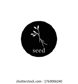 illustration logo vector graphic of tree seedlings, good for plant logos