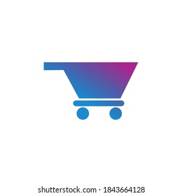 illustration logo vector templet shopping