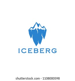 Illustration Logo Vintage modern clean inspiration for iceberg mountain sign outdoors
