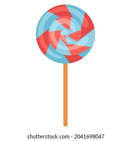 Illustration of lolipop. Food item for bars, restaurants and shops.