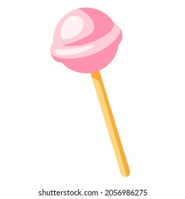 Illustration of lolipop. Food item for bars, restaurants and shops.