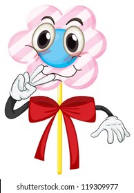 illustration of a lolly  on a white background