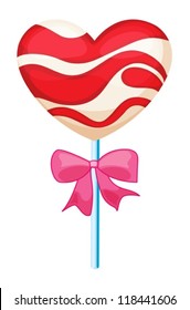 illustration of a lolly sweet on a white background