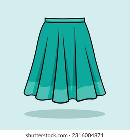 The Illustration of Long Skirt