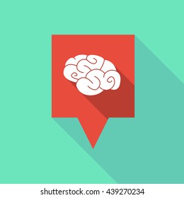 Illustration of a long tooltip icon with a brain