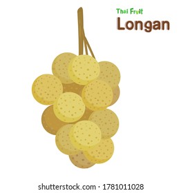 Illustration Longan Thai Fruit Vektor