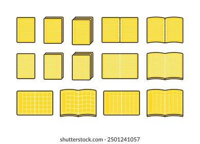 Es una ilustración de hoja suelta, papel de gráfico, libro de programación. Lo hice con un simple dibujo de líneas.