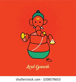 Illustration of lor ganesh in different style