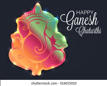 illustration of Lord Ganesh for Ganpati Chaturthi.