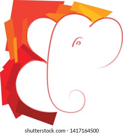 Illustration of Lord Ganesha, Artistic Ganesha