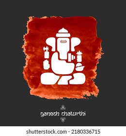illustration of Lord Ganpati background for Ganesh Chaturthi festival of India