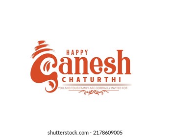 Illustration Of Lord Ganpati For Happy Ganesh Chaturthi Indian Festival