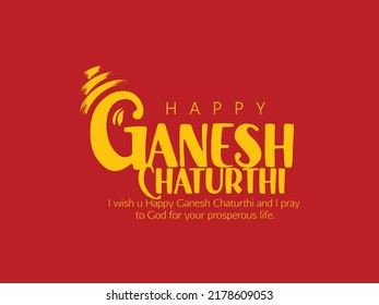 Illustration Of Lord Ganpati For Happy Ganesh Chaturthi Indian Festival