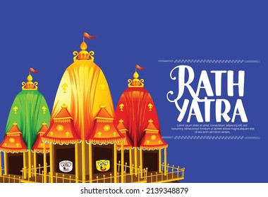illustration of Lord Jagannath for RathYatra, Ratha Yatra is a Hindu festival associated with Lord Jagannath 
