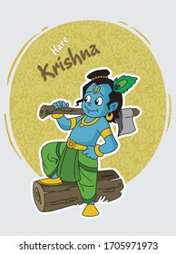 Illustration des Herrn krishna auf unterschiedliche Weise