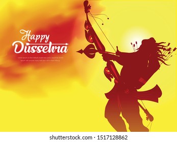 Illustration Of Lord Rama To Killing Ravan , Create A Beautiful Scene Of Ramayana
, Vector Rama With Beautiful Background. 