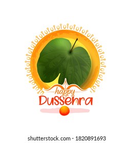illustration of Lord Rama killing Ravana in Dussehra festival of India 
