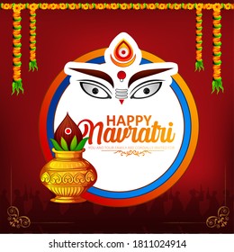 illustration of Lord Rama and Ravana in Dussehra festival of India poster, banner