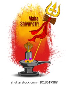 illustration of lord shiva for mahashivratri festival india