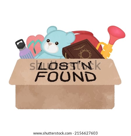 Illustration of lost and found box 02