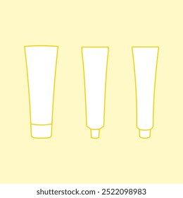 Illustration of lotion or cream tube