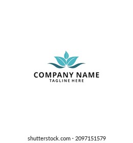 illustration Lotus flower logo design template
