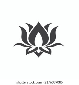 illustration of lotus, flower, vector art.