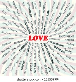 illustration of love concept