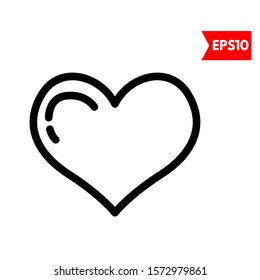 illustration of love flat icon
