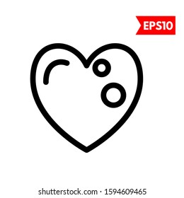 illustration of love flat icon