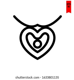 illustration of love flat icon