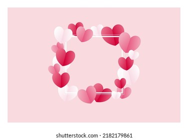 Ilustración del material de fondo de la imagen de amor
