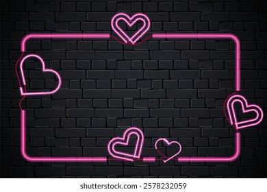 illustration of love and romance heart greetings background for Happy Valentine's Day